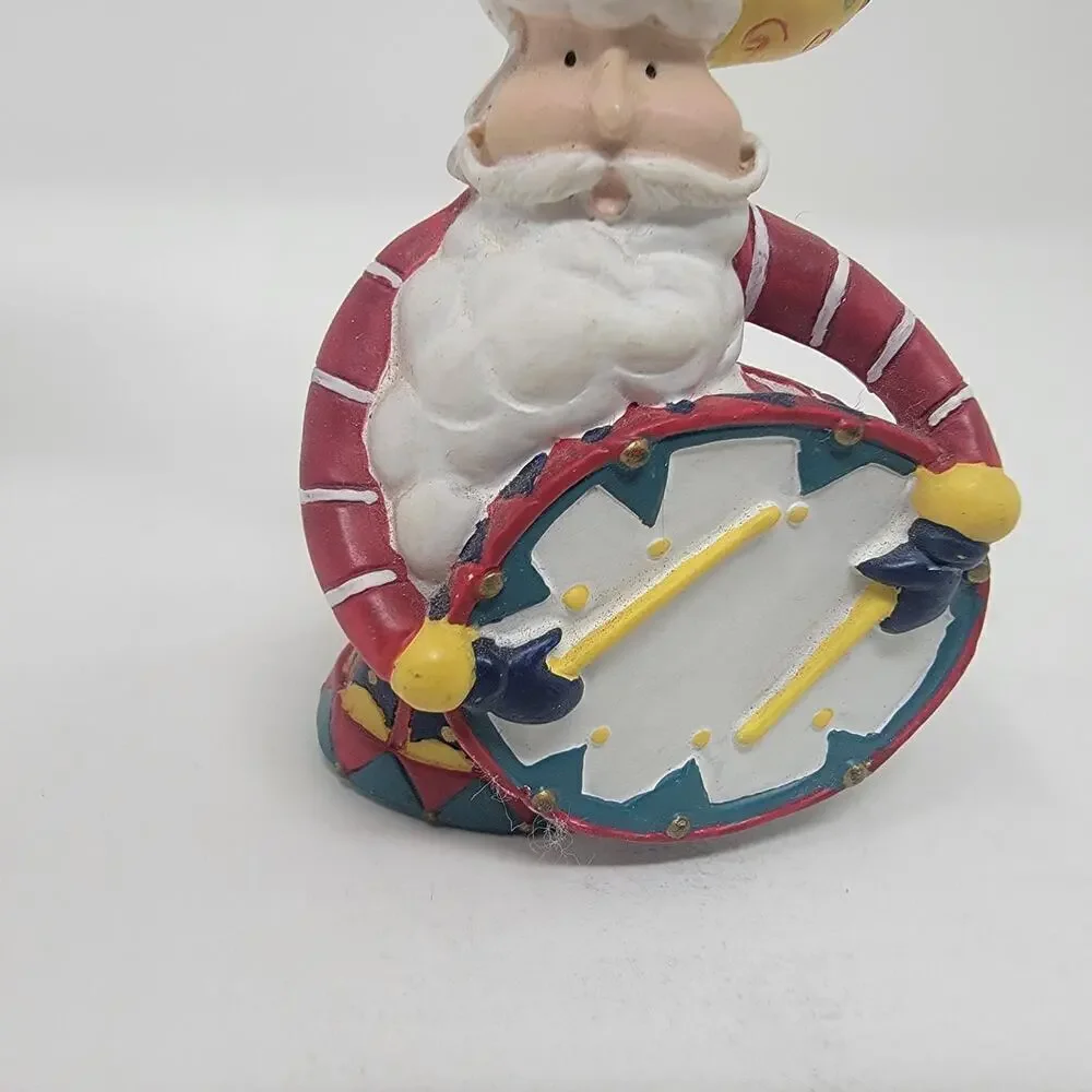 Vintage Christmas Avon Santa Tune Drum/Drummer Boy Ornament Hand Painted 1998